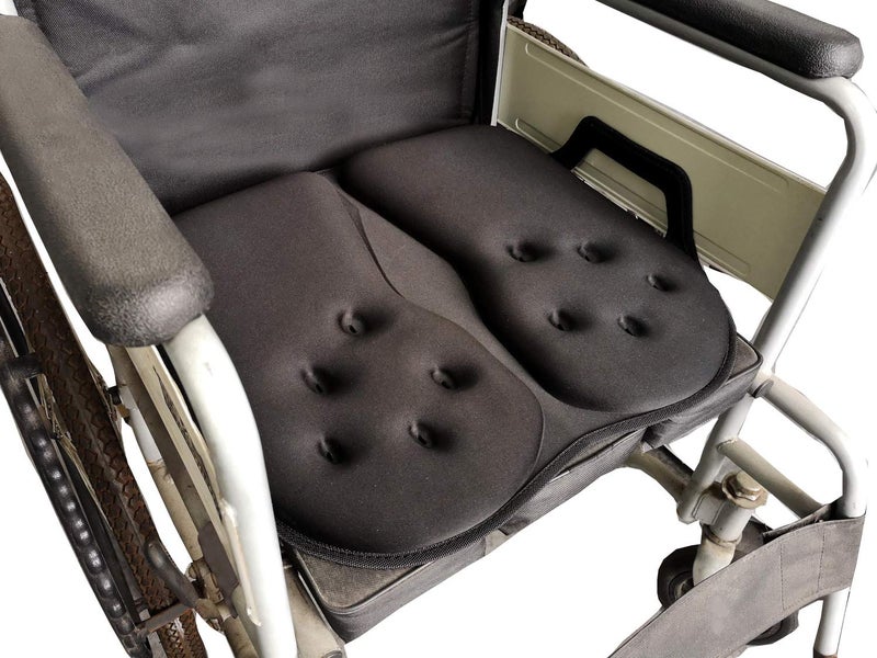 Tektrum Extra Thick Foldable Orthopedic Cool Gel Seat Cushion w/Handle for Home, Office, Chair, Car, Travel-Relief for Back, Sciatica, Tailbone Pain, Promote Healthy Posture (TD-GS1631-BLK) - Image 4